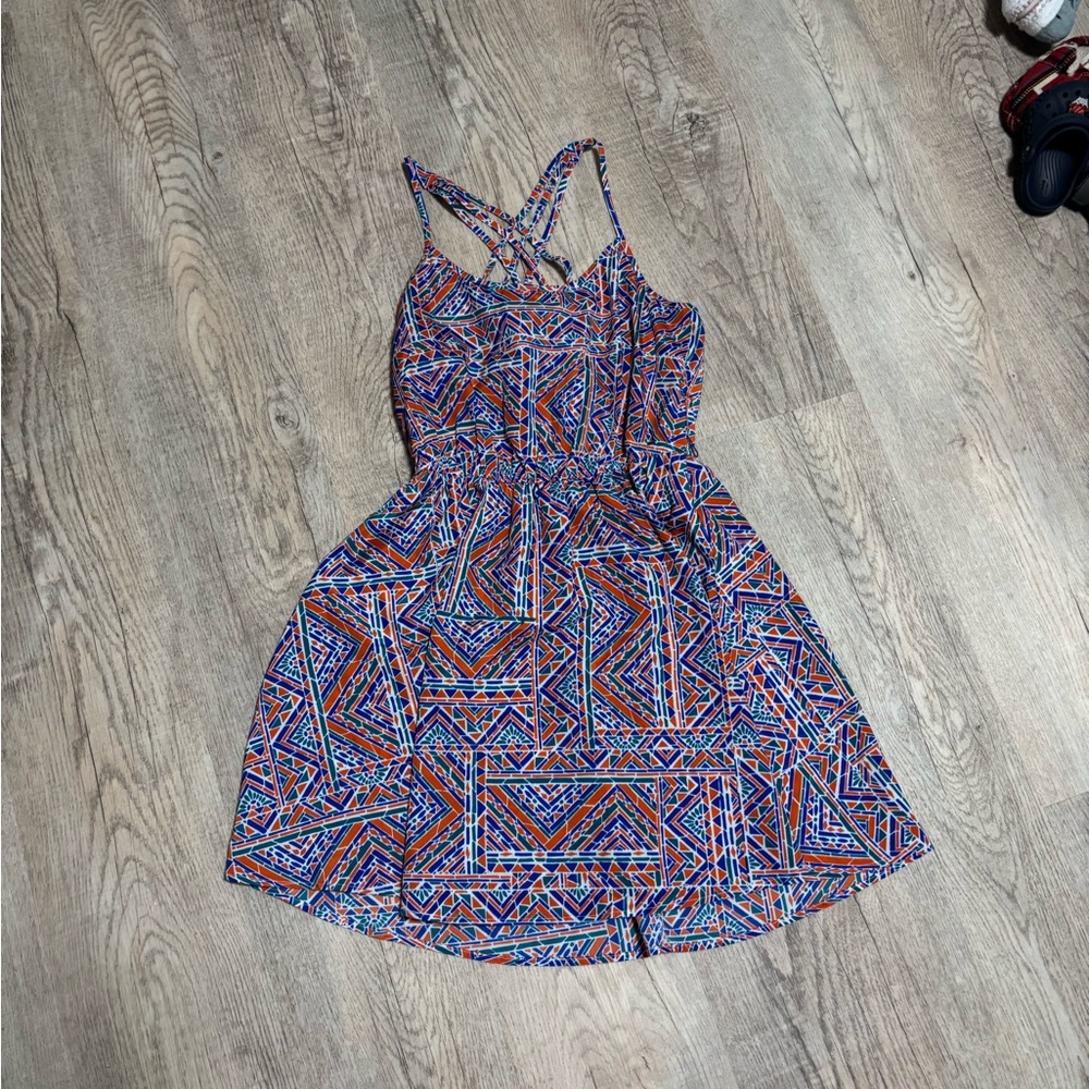 My Michelle Multicolor Geometric Mini Dress